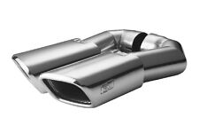 DUPLEX Auspuffblende Endrohre für VW TOUAREG 3.0 V6 TDI 105x80mm abgeschrägt