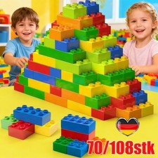 70/108 tlg Classic Große Lernspielzeug Bausteine Bauklötze Hochbau Ziegel Kinder