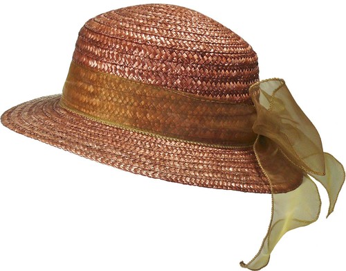 Eleganter damenhut aus stroh - eleganter,