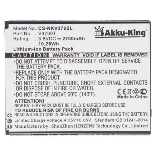 Akku für nokia v3760t - für,