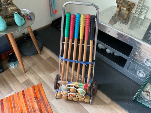 Vintage krocket set - vintage, mit