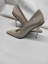 Handmade pumps pvc lack  beige