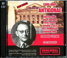 Carl Orff, Antigonae, Doppel-CD, Staatsorchester Stuttgart, Ferdinand Leitner