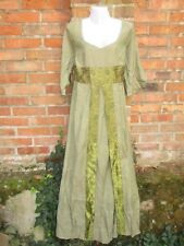Kleid Mittelalterkleid XL Hippie ethno Mittelalter grün Gewand Kostüm Festival 
