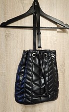 Zara Damen Rucksack, Shopper, Schwarz, Kunstleder,  Größe Klein 