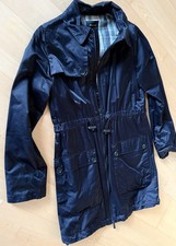 Schicker Parka glänz. schwarz