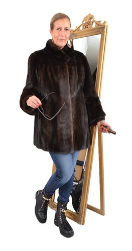 A5900 nerzjacke echt pelz saga - nerzjacke,