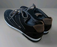 Gabor Damenschuhe Nubukleder Blau Übergröße 10 (45) Sneaker Schnürer