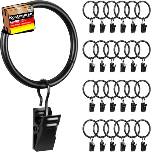 Metall vorhangringe mit clips - mit,