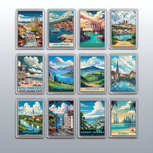 Acryl reise stadt - acryl,