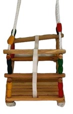 VEDES Baby-Kleinkind-Schaukel Holz  outdoor active *unbenutzt* IntertekGS-Siegel