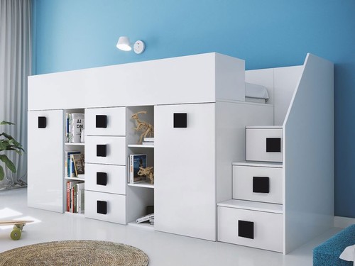 Hochbett kinderbett etagenbett - kinderbett,