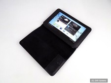 Galeli schwarze Echt Leder Schutz Hülle Case Tasche für ASUS Nexus 7 Tablet, NEU