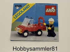 Lego 6505 Legoland Town Bauanleitung Fire Chief's Car - Feuerwehrauto / gelocht