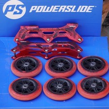 Powerslide Megacruiser Inline Skate Schiene Frame - 3x125mm inkl. Rolllen+Lager