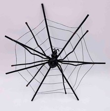 Deko Spinne im Netz  Halloween