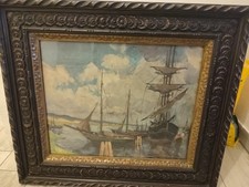 Ölgemälde Segelschiffe –