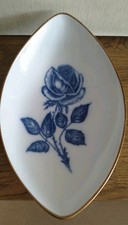 Tolle Schale Gebäckschale SCHUMANN ARZBERG  BAVARIA Echt Kobalt, Blaue Rose