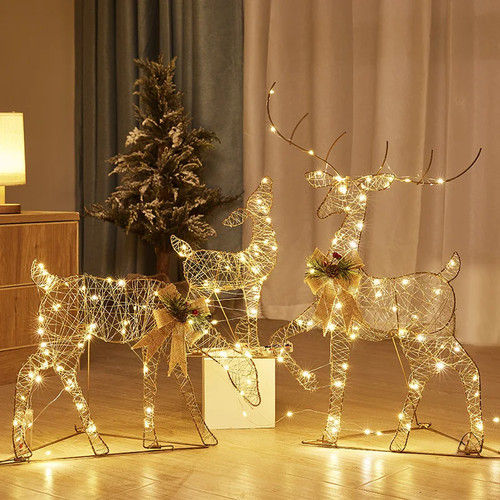 Leuchtendes weihnachts rentier - leuchtendes,