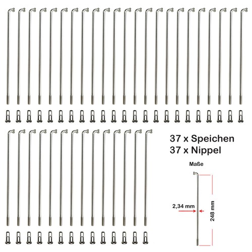 Stück speichen 248mm - 37,