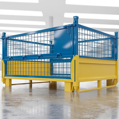 Euro gitterbox gelb blau - euro,