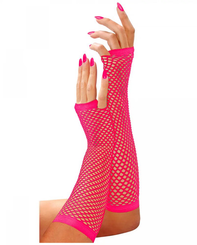 Netzhandschuhe neonpink - in,