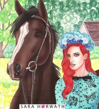 Frau mit Pferd Lana _133