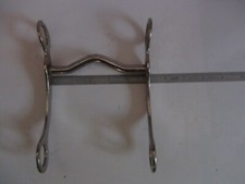 Antik Western-Stil feste Wange niedrig portiert Bordstein Bit 4 3/4" in NP Eisen