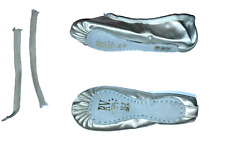 Ballettschläppchen aus Satin - SSS Gr.32, Weiß