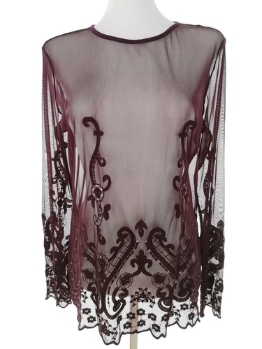 Vintage damen tunika - damen, bluse