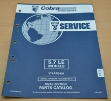 OMC Cobra Stern Drives 5.7LE Motor Bootsmotor Ersatzteilliste Service
