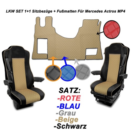 Lkw sitzbezüge und fußmatten - und,