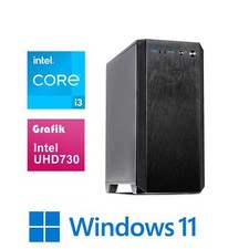 Office Multimedia PC System Core i3-12100 4.4GHz bis zu 16GB RAM & 2TB SSD WIN11