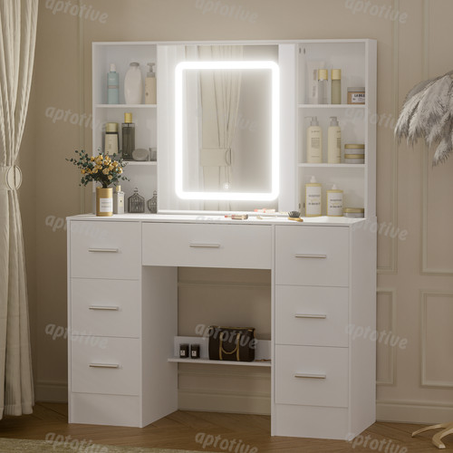 Led schminktisch mit spiegel - mit,