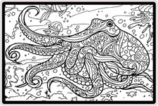 Oktopus Samt Design groß