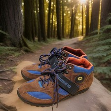 Shimano SH-M055 All   4 Jahreszeiten Fahrrad Schuhe, Größe 39, Braun-Blau