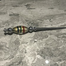 Vintage Murano Kunst Glas Gold Bunt Wirbel Brieföffner Deko Sammlung