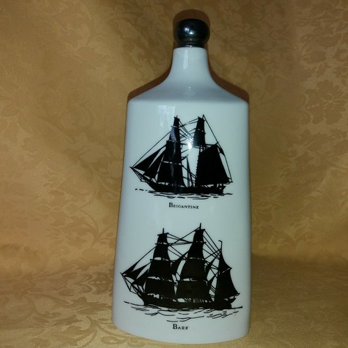 Porzellan schnapsflasche 835er - porzellan,