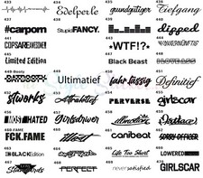 Frontscheibenaufkleber 50cm Autoaufkleber Scheibe Tuningsticker Heckscheibe