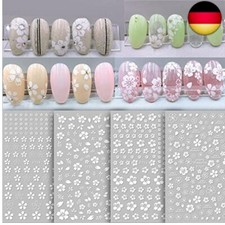 MWOOT 4 Blatt Weiße Blumen