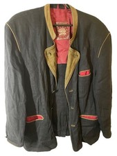 Schneiders Salzburg Herren Trachtenjacke Gr. 50/L Braun Leder Traditionell
