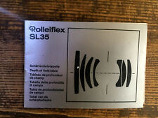 Rollei SL35 Schärfentabelle - Text.deutsch - Classic-Camera-STORE Dresden