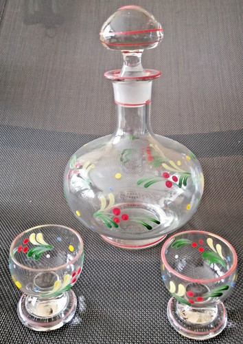 Alte glas karaffe - karaffe, 2