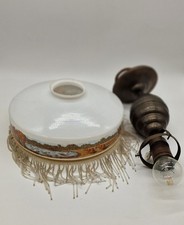 Vintage☆ Lampenhaube☆ mit Perlenfransen und Lampenfassung☆