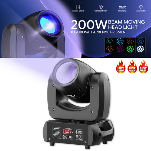200w led moving - led, head