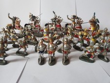 Antik Elastolin  & Lineol  Ritter Römer Masse Figuren Mittelalter