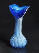 alte  OPALINE - Glas VASE- MURANO - Calla -