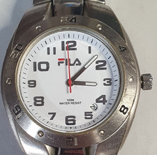 Fila Herren Armbanduhr Datum 10ATM Metallband (K)
