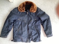 Sehr selten!UdSSR 1973 Original-Winter-Pilotenjacke mit Fellkragen, Wattiert,50