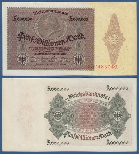 Millionen mark 1923 - mark, fast